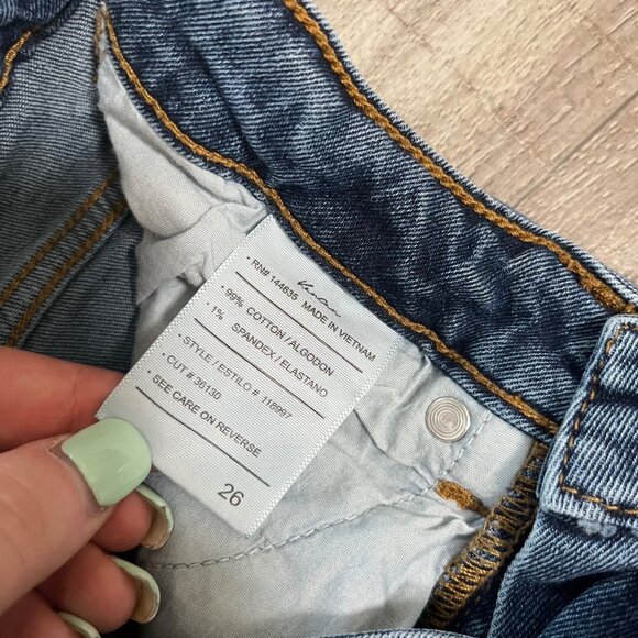 Kancan High Rise Distressed Denim Skinny Jeans Blue Women’s Size 26 - Picture 10 of 10